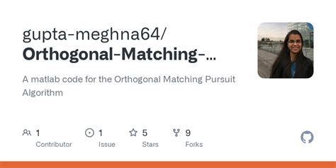 Orthogonal Matching Pursuit Matlab Code