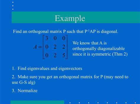 Orthogonal Matrix Diagonalizable