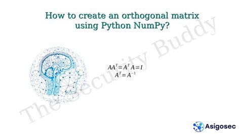 Orthogonal Matrix In Python
