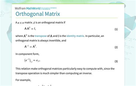 Orthogonal Matrix Lengths