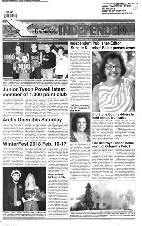 ortonville independent newspaper online