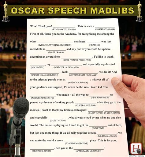 oscar acceptance speech transcript