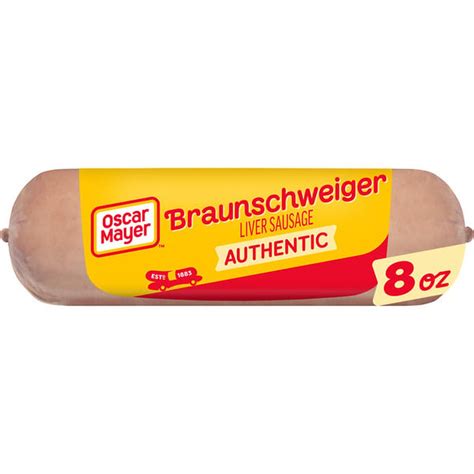 oscar mayer braunschweiger liverwurst