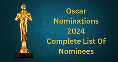 oscar nominations 2024 list