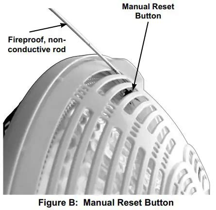 Oscillating Parabolic Heater Reset Button