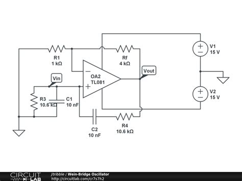 Oscillator Circuit Using Op Amp