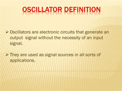Oscillator Definition In Computer