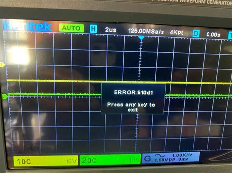 Oscilloscope Error