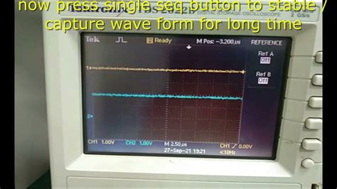 Oscilloscope Single Button