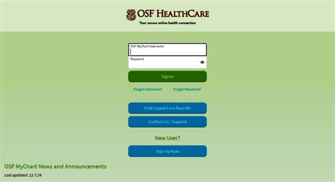 Osf My Chart Log In