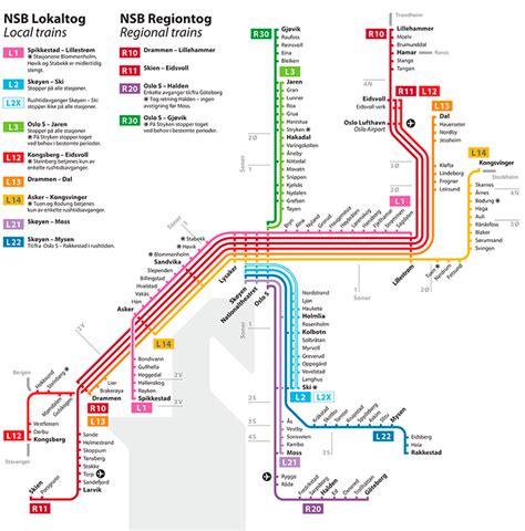 oslo airport express train map