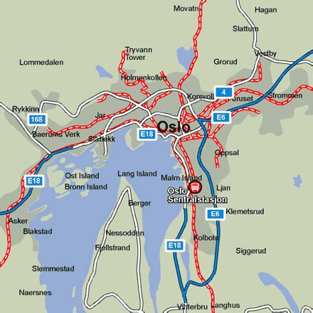 oslo airport train map