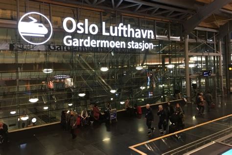 oslo airport train timetable