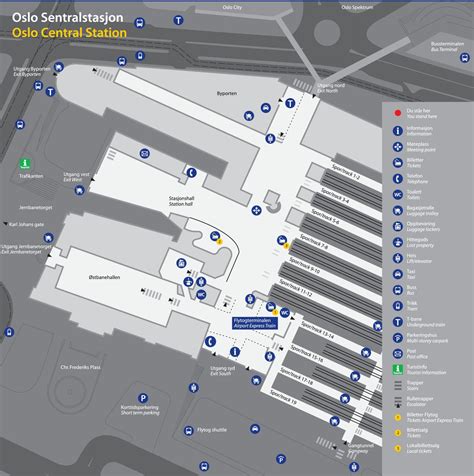 oslo central train station map