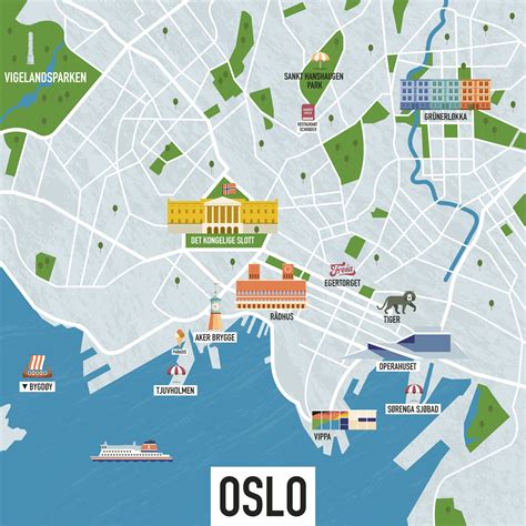 Oslo Tourist Map Pertaining To Oslo Tourist Map Printable Printable Maps