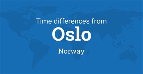 oslo london time difference