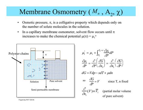 Osmometry Of Polymers