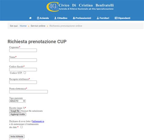 ospedale civico palermo prenotazioni online