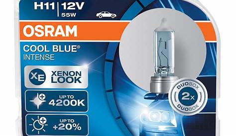 H11 Osram Cool Blue Intense H11 12V Twin Pack of Car