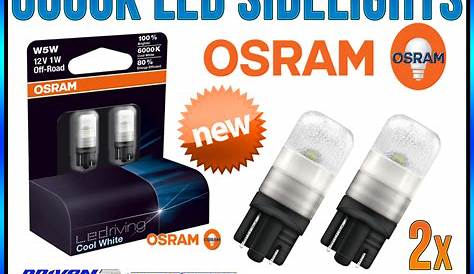 Osram Led Parking Lights 501 WY5W X2 LED Orange Indicator Light Side