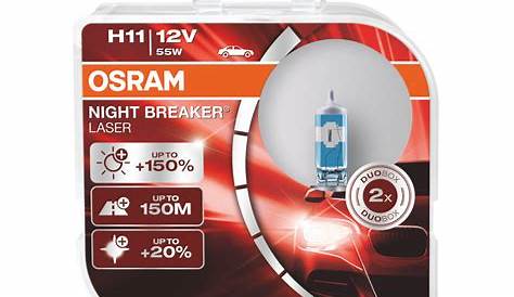 Osram Night Breaker Laser H11 Next Generation 2x OSRAM NIGHT BREAKER® LASER NEXT GENERATION HALOGEN
