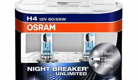 OSRAM Night Breaker Unlimited H4 Headlight Bulb PowerBulbs