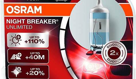 Osram Night Breaker Unlimited H7 Color Temperature Bombillos X2 12v/55w