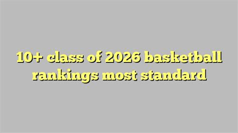 ossaa basketball rankings 2026