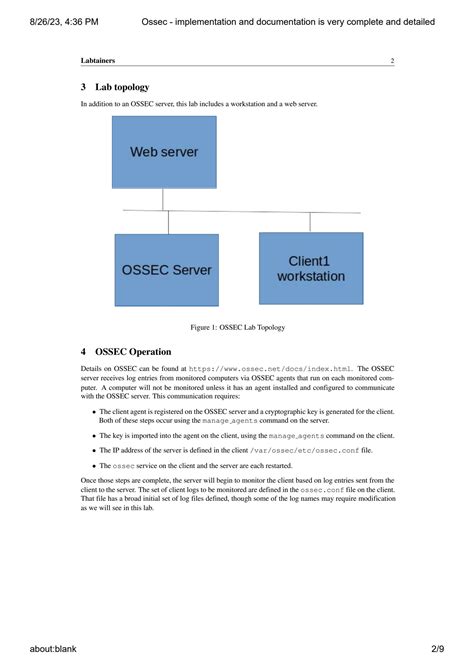 ossec documentation