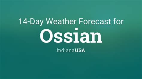 ossian indiana weather