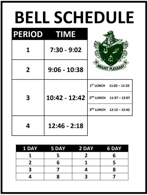 ossining high school bell schedule
