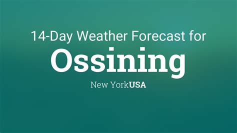 ossining weather tomorrow