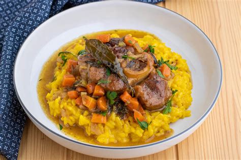 osso bucco with risotto milanese
