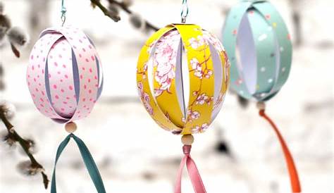 Ostereier basteln mit Kindern papier-girlande-selber-machen-deko Easter