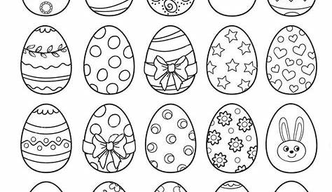 Ausmalbilder Ostereier Kostenlos | Easter egg printable, Spring