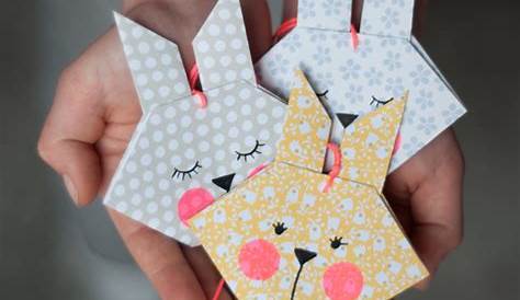 Hase aus Origami Papier falten, DIY | Osterdeko | Basteln & Gestalten