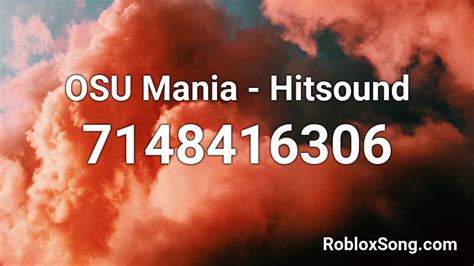 osu!mania hitsound Roblox ID