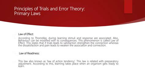other name for trial and error theory