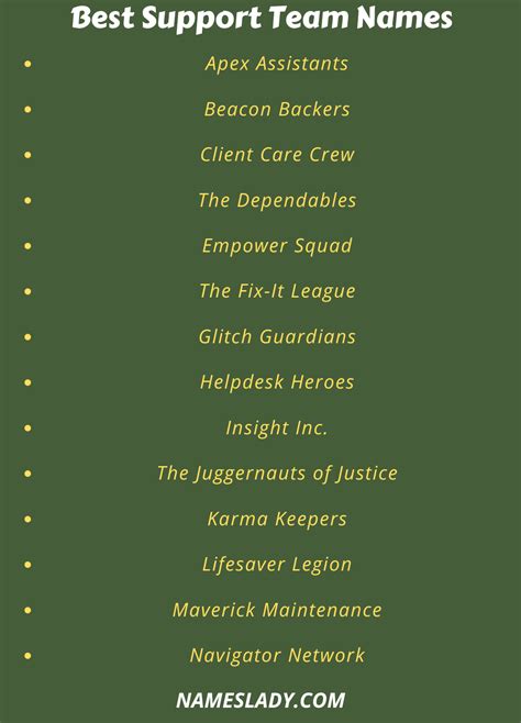 other names for support