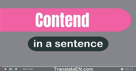 other term for contend