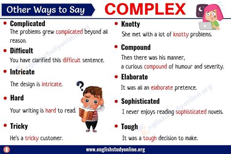 other ways to say complex