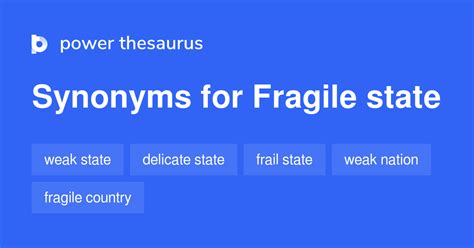 other words for fragile state
