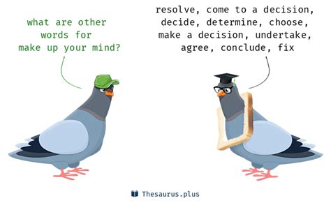 other words for make up your mind