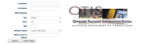otis com offender search