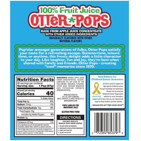 otter pops ingredients