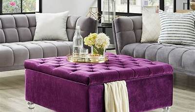 Ottoman Coffee Table Velvet