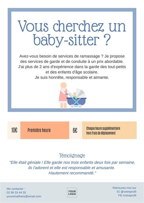 Copy of BABYSITTING BABYSITTER AD Template PosterMyWall