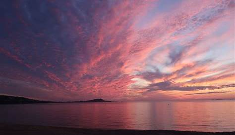 Coucher de soleil dans le Golfe du Morbihan en Bretagne