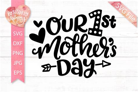 Our First Mothers Day Mama Mom Mammy Svg Files For Silhouette Files For