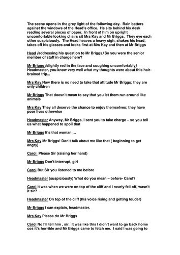 Famous Our Day Out Script Ideas